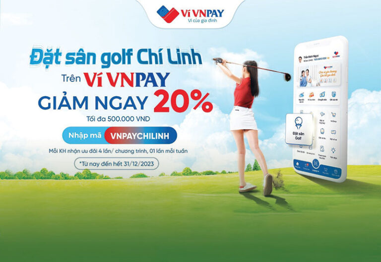 Chương trình khuyến mại booking golf online trên kênh Ví VNPAY